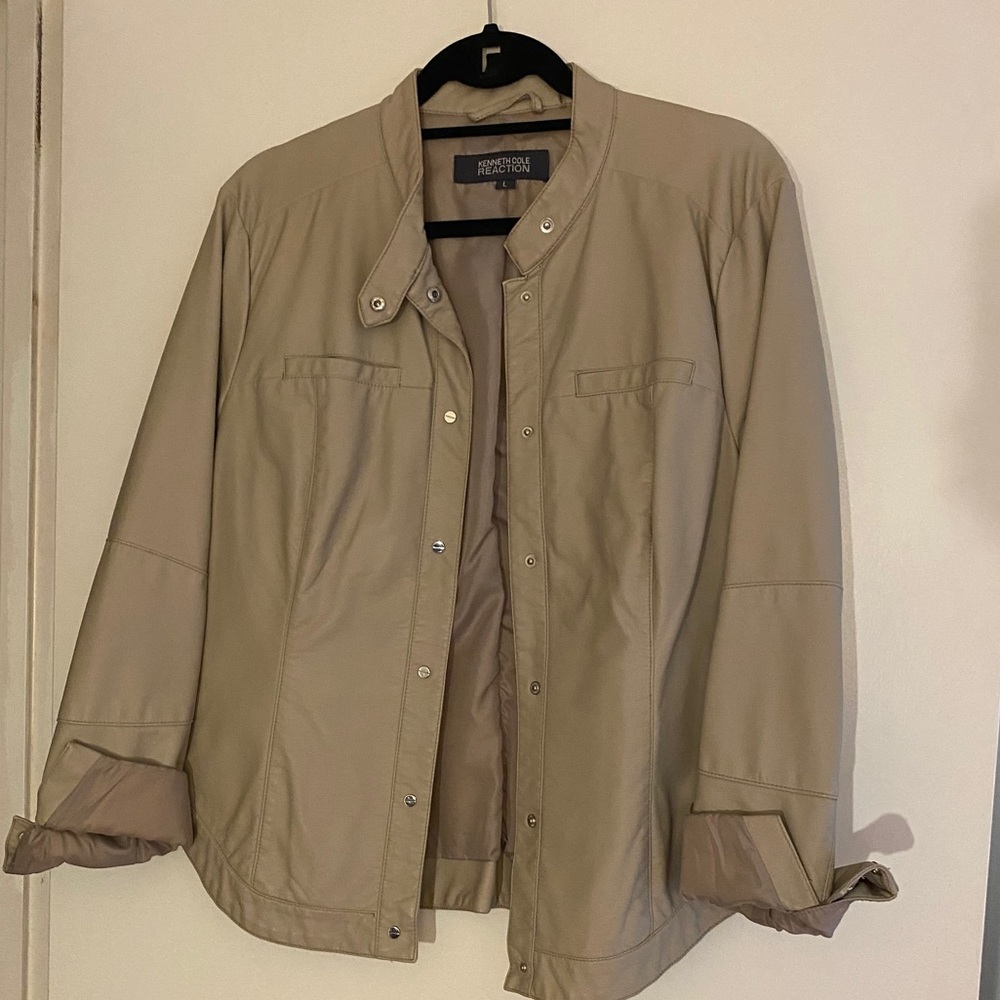 Kenneth Cole Faux Leather Jacket